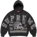Supreme Champions Studded Hooded Sweatshirt - Black (front)