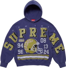 Supreme Champions Studded Hooded Sweatshirt Dark Royal