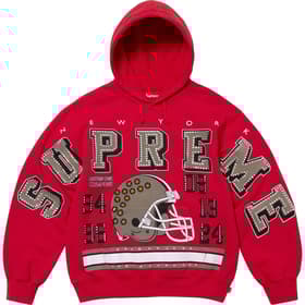 Supreme Champions Studded Hooded Sweatshirt Red