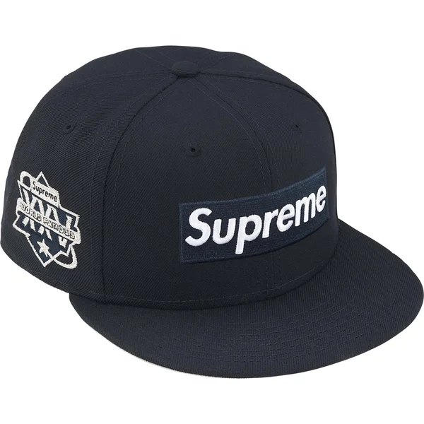 Supreme Championship Box Logo New Era - Navy (front)