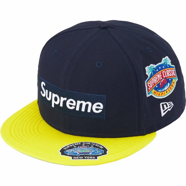 Supreme Championships Box Logo New Era - Navy (front)