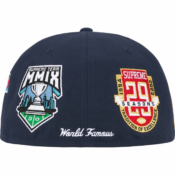 Supreme Championships Box Logo New Era - Navy (front)