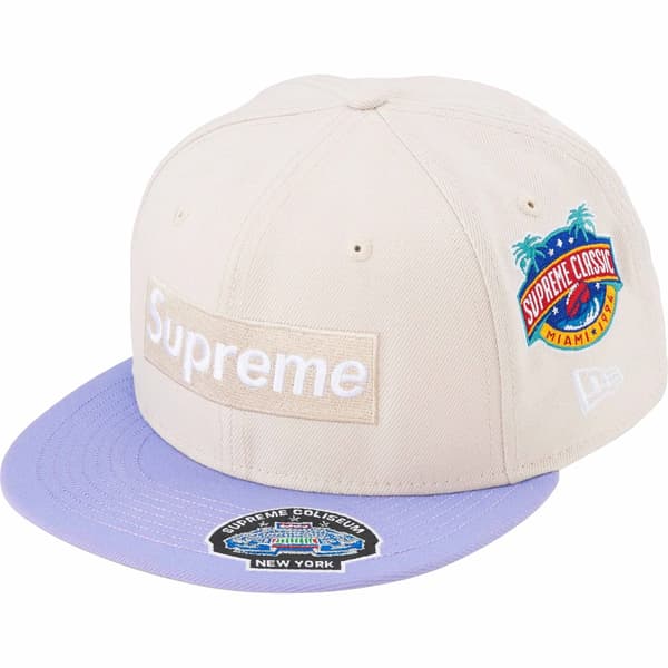 Supreme Championships Box Logo New Era - Stone (front)