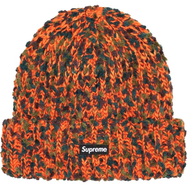Supreme Chenille Beanie - Orange (front)