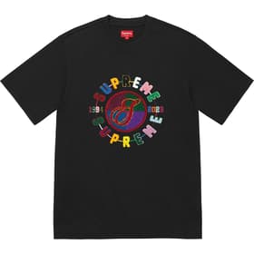 Supreme Chenille Crest S/S Top Black