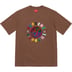 Supreme Chenille Crest S/S Top - Brown (front)