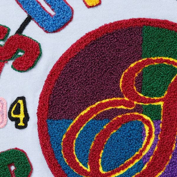 Supreme Chenille Crest S/S Top - Light Blue (front)