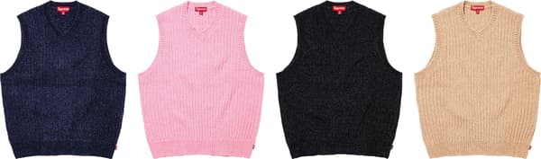Supreme Chenille Sweater Vest - Product Image