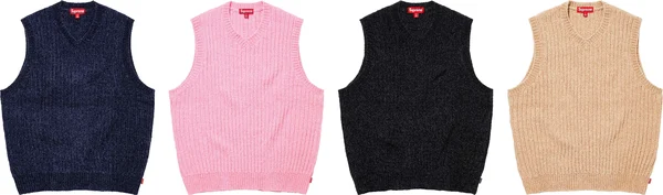 Supreme Chenille Sweater Vest - Product Image
