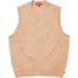 Supreme Chenille Sweater Vest - Beige (front)