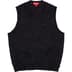 Supreme Chenille Sweater Vest - Black (front)