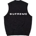 Supreme Chenille Sweater Vest - Black (front)