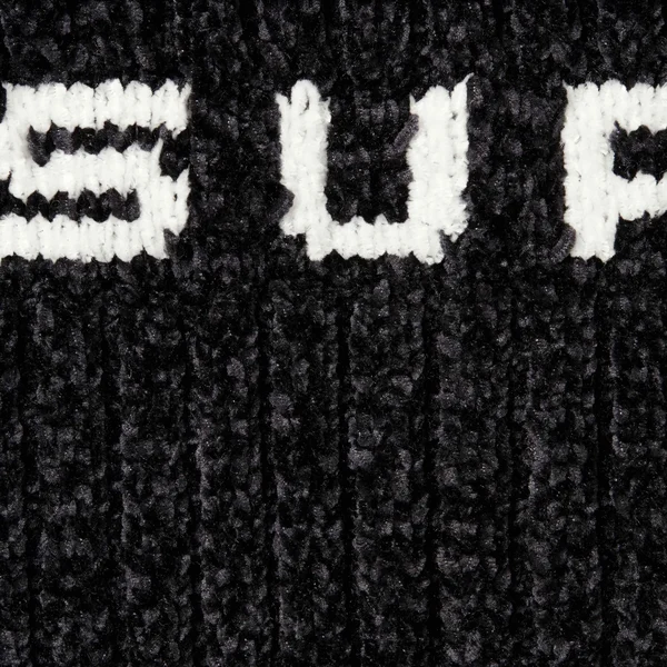 Supreme Chenille Sweater Vest - Black (front)