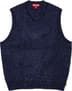 Supreme Chenille Sweater Vest - Navy (front)