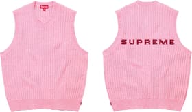 Supreme Chenille Sweater Vest Pink