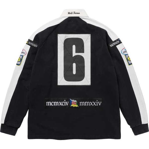 Supreme Chest Stripe Rugby - Black (front)