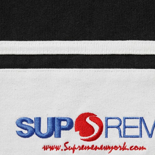 Supreme Chest Stripe Rugby - Black (front)