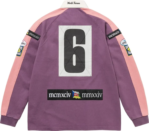 Supreme Chest Stripe Rugby - Purple (front)