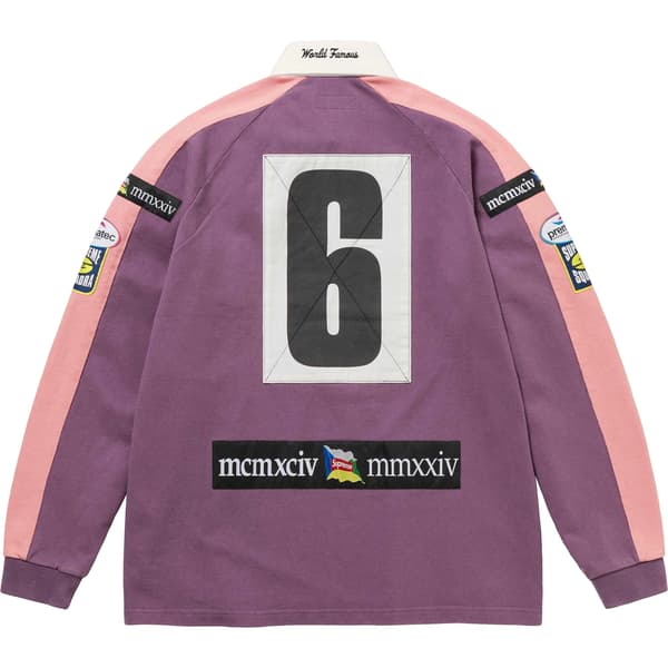Supreme Chest Stripe Rugby - Purple (front)