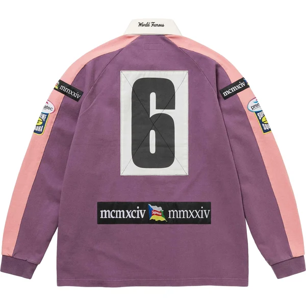 Supreme Chest Stripe Rugby - Purple (front)