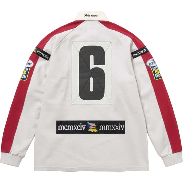 Supreme Chest Stripe Rugby - Stone (front)