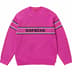 Supreme Chest Stripe Sweater - Pink (front)