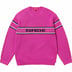 Supreme Chest Stripe Sweater - Pink (front)