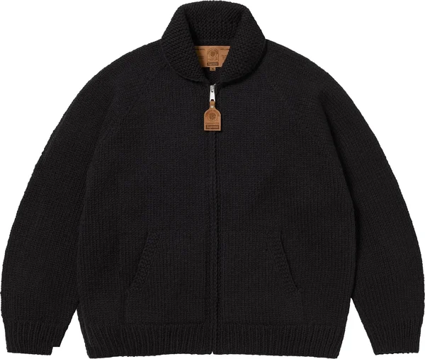 Supreme Child Of Hell Cowichan Sweater - Black (front)