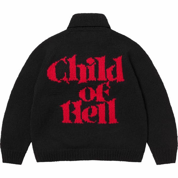 Supreme Child Of Hell Cowichan Sweater - Black (front)