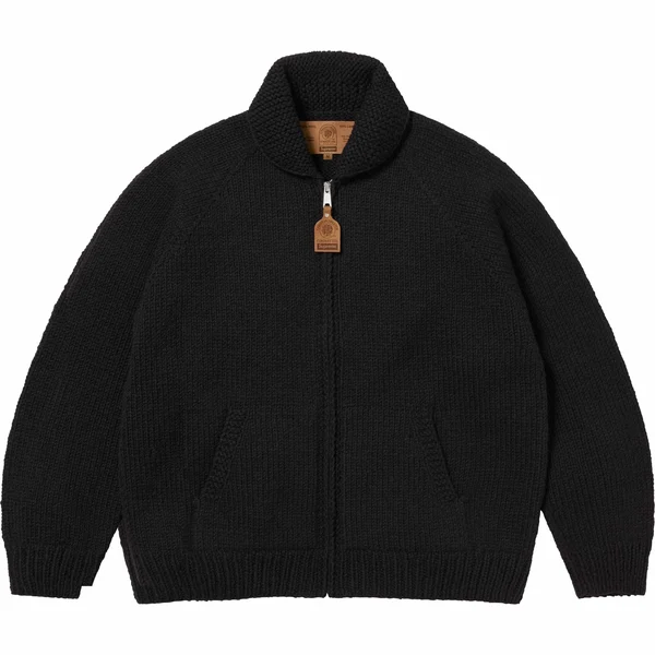 Supreme Child Of Hell Cowichan Sweater - Black (front)