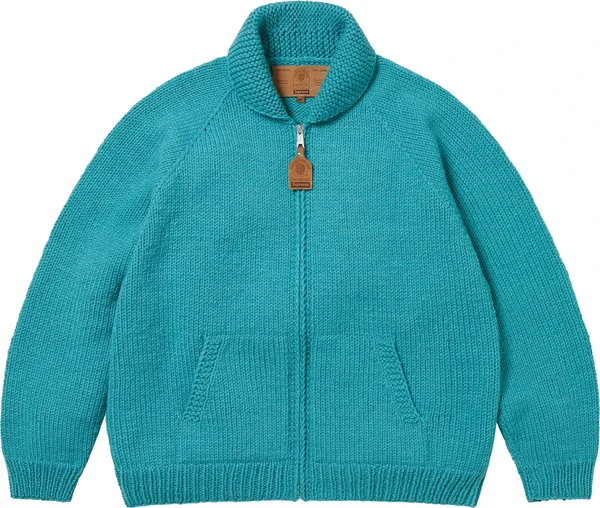 Supreme Child Of Hell Cowichan Sweater - Blue (front)