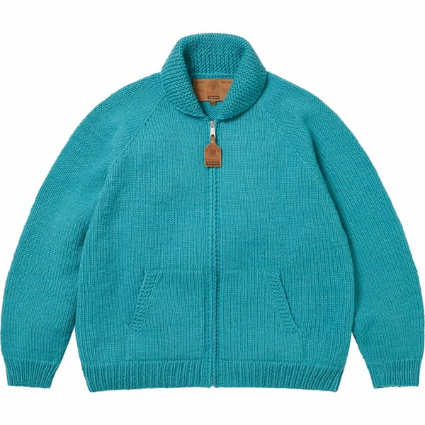 Supreme Child Of Hell Cowichan Sweater - Blue (front)