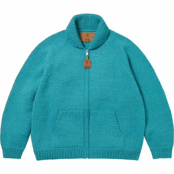 Supreme Child Of Hell Cowichan Sweater - Blue (front)