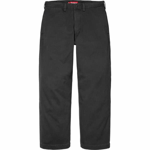 Supreme Chino Pant - Black (front)