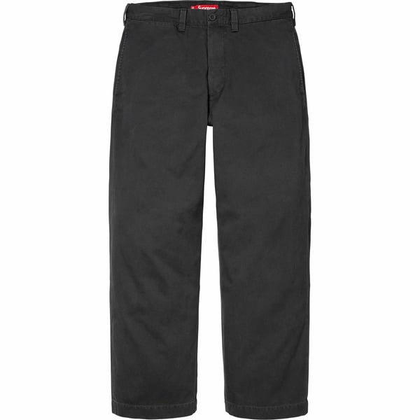 Supreme Chino Pant - Black (front)