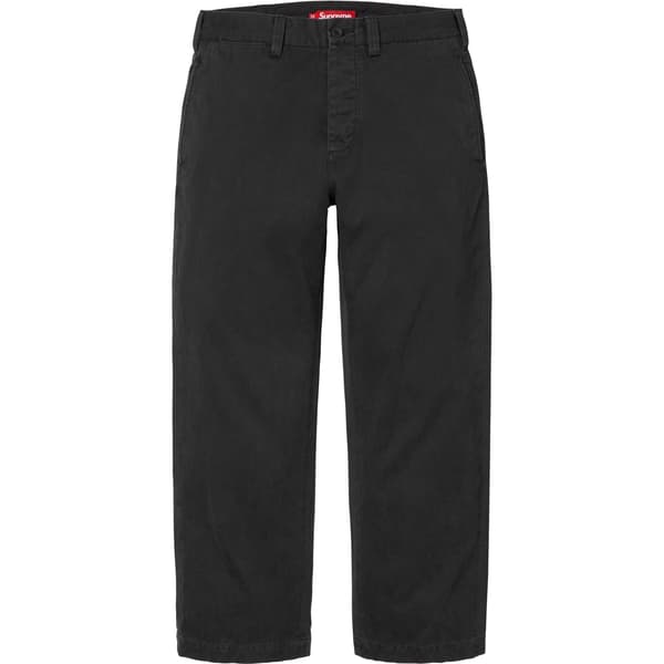 Supreme Chino Pant - Black (front)