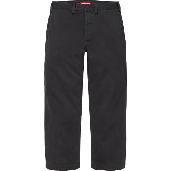 Supreme Chino Pant - Black (front)