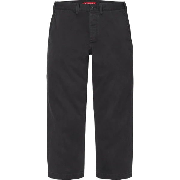 Supreme Chino Pant - Black (front)