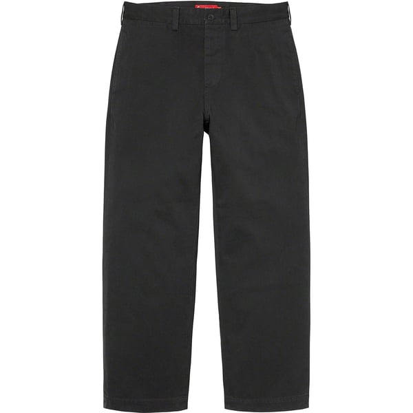 Supreme Chino Pant - Black (front)