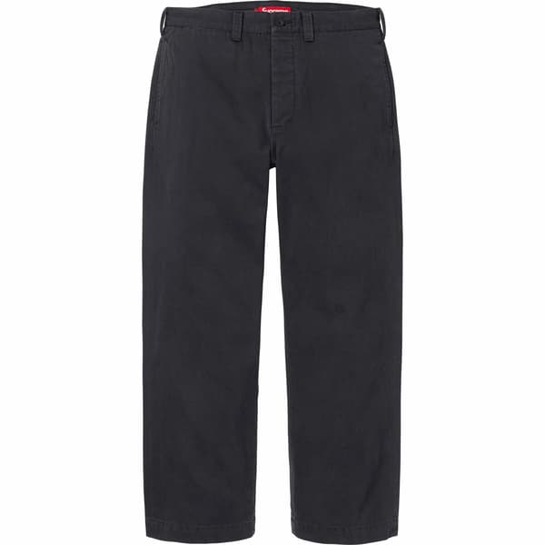 Supreme Chino Pant - Black (front)