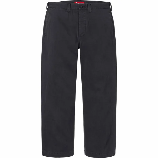 Supreme Chino Pant - Black (front)