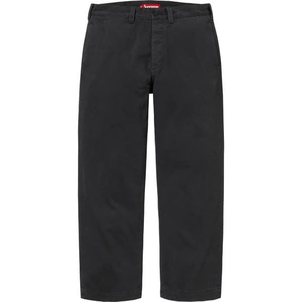 Supreme Chino Pant - Black (front)