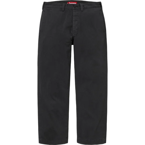 Supreme Chino Pant - Black (front)