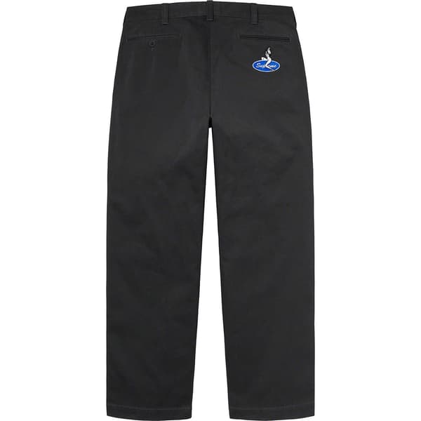 Supreme Chino Pant - Black (front)