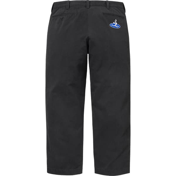 Supreme Chino Pant - Black (front)