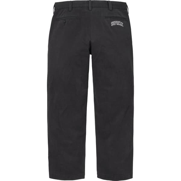 Supreme Chino Pant - Black (front)
