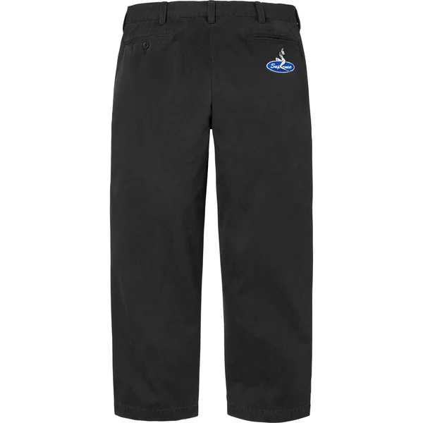 Supreme Chino Pant - Black (front)