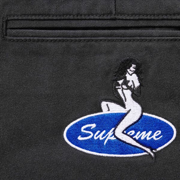 Supreme Chino Pant - Black (front)