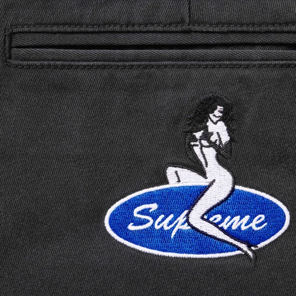 Supreme Chino Pant - Black (front)