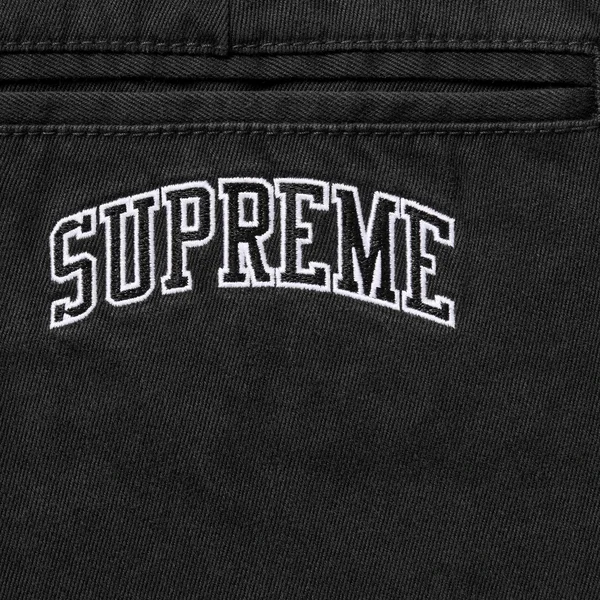 Supreme Chino Pant - Black (front)